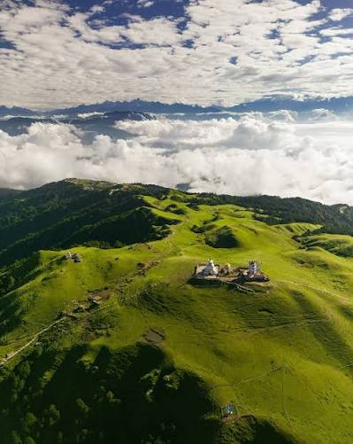 Sailung hundred hillocks from above